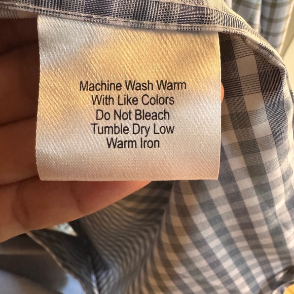 JOS.A.Bank Reserve Traditional Fit  Dress Shirt 3X Checkered  100% Cotton - Picture 6 of 6